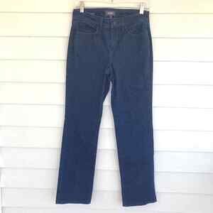 NYDJ Marylin Straight Leg Rapture Dark Wash Lift Tuck Technology Stretch Jeans 4